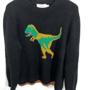 Coach “Rexy” Intarsia Sweater